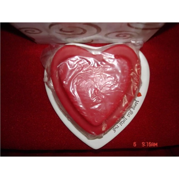 Simply Said "You Melt My Heart Candle with Plate by Amscan - Picture 1 of 1